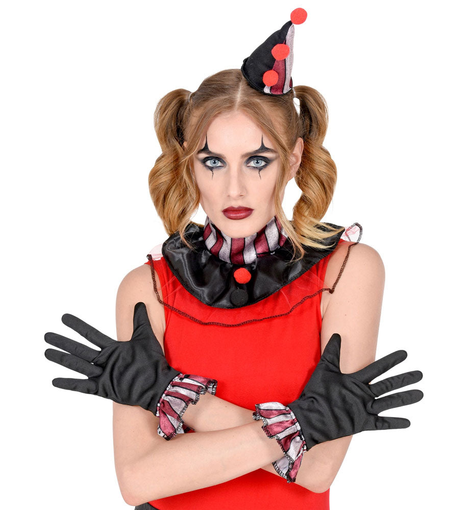 harlekin handschuhe Red Harlekin Zubehör-Set 3-teilig